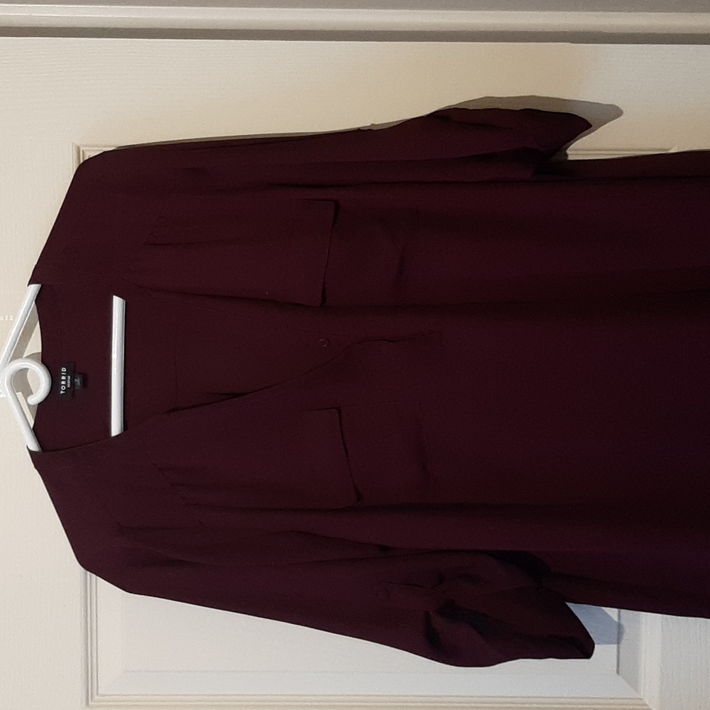Lot of 3 torrid Harper Blouses in purple hues